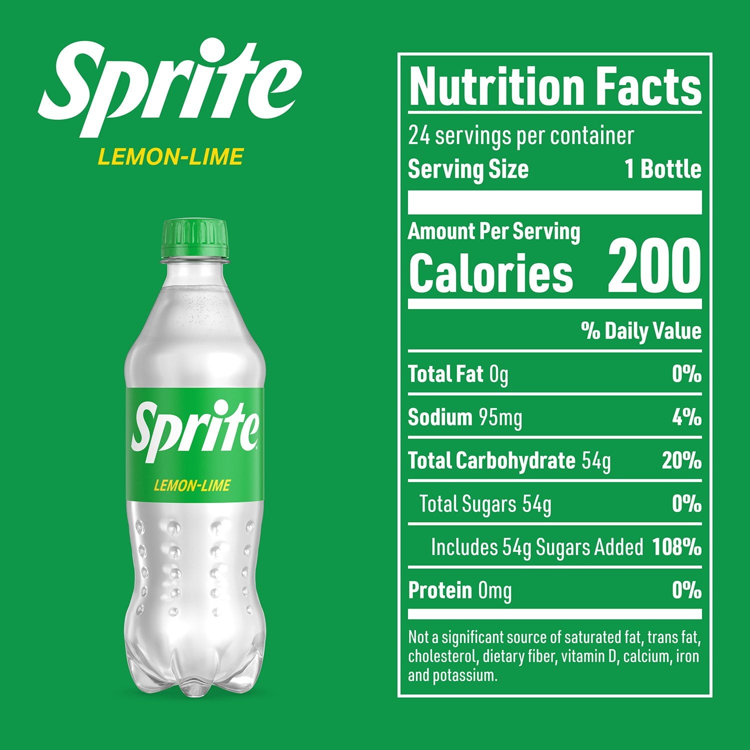 스프라이트 레몬 라임 소다, 16.9fl oz, 24팩