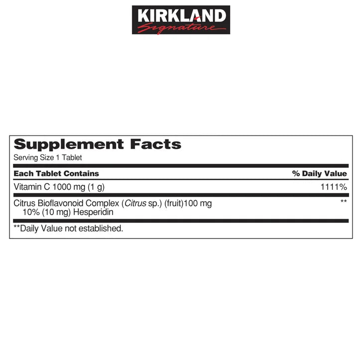 カークランドシグネチャー ビタミンC 1000mg、500錠