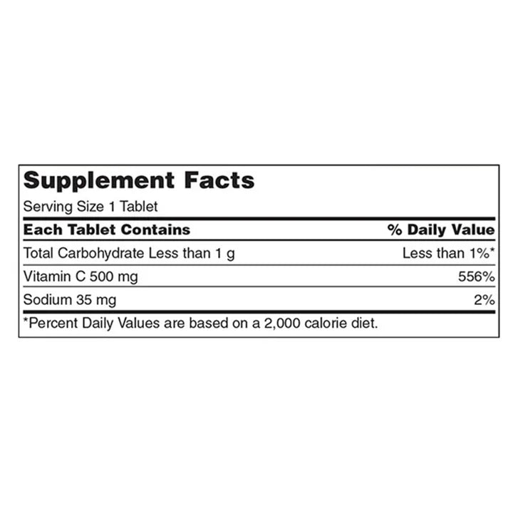 カークランドシグネチャー チュアブルビタミンC 500mg、500錠