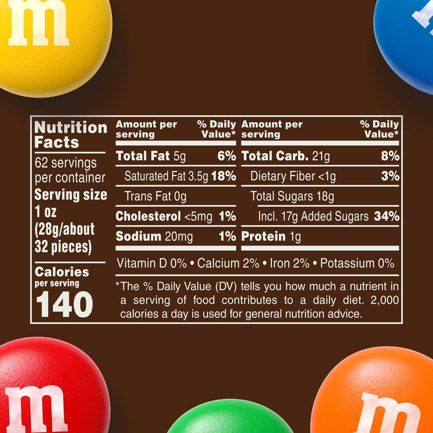 엠앤엠 밀크 초콜릿 캔디 62oz — 클래식 M&M 대용량