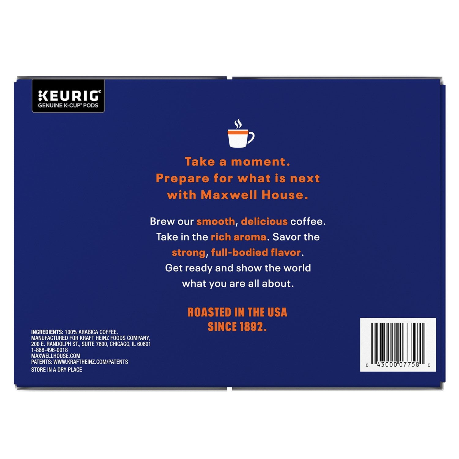 Maxwell House ブレックファストブレンド ライトロースト K カップ コーヒーポッド、100 個入り。