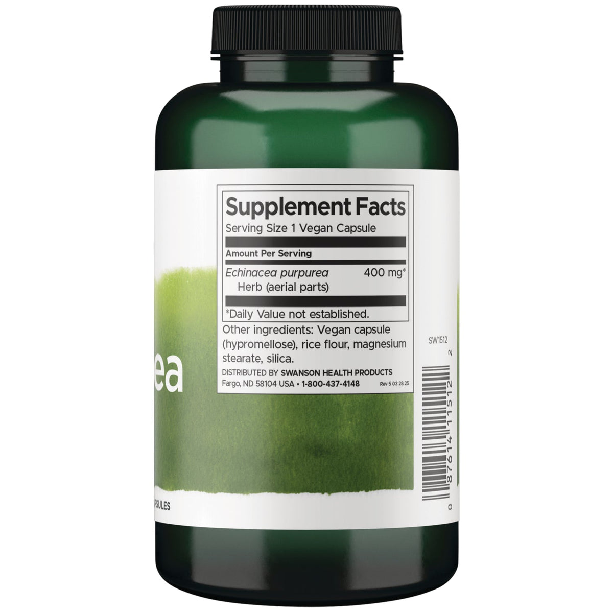 스완슨 에키네시아 400mg 180캡슐 상세 이미지 1