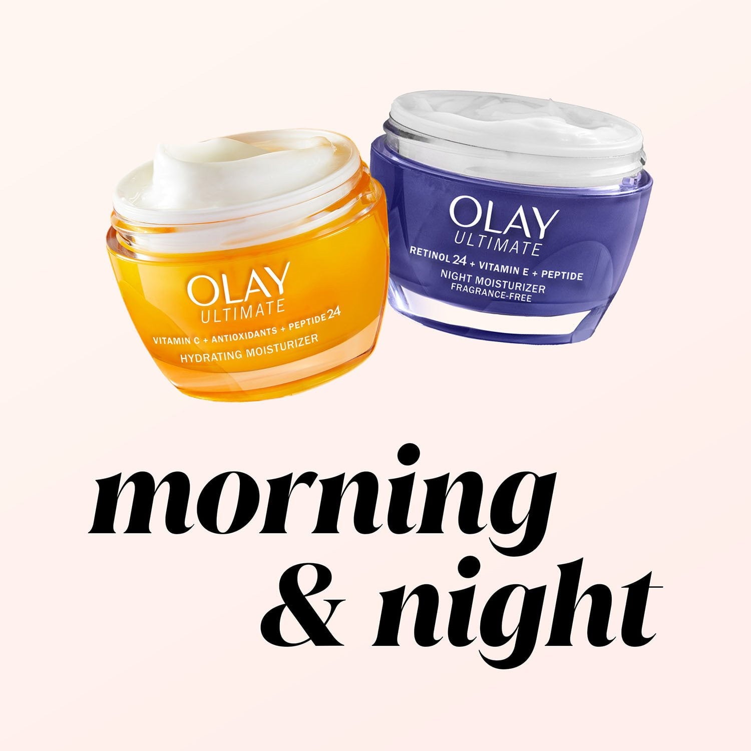 올레이 얼티밋 나이트 크림 1.7 oz × 2 – 야간 집중 보습 케어