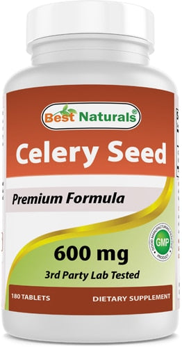 베스트 내추럴스 셀러리 씨드 600mg – 180정 – 요산·부종 관리와 관절 컨디션에 사용되는 셀러리씨 추출물