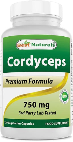 베스트 내추럴스 코디셉스 750mg 120베지캡슐 – 동충하초 추출물을 함유해 활력 증진과 전반적인 컨디션 관리를 돕는 포뮬러