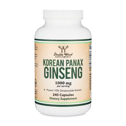 더블우드 코리안 파낙스 인삼 1000mg – 240캡슐 – 피로·체력 저하·면역력 보조