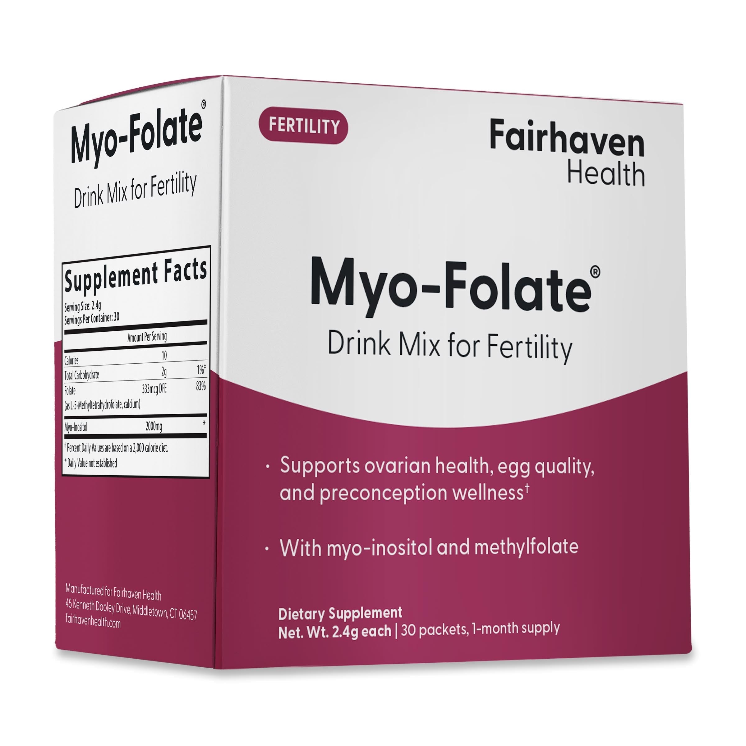 妊孕性向上のためのMyo-Folate®ドリンクミックス