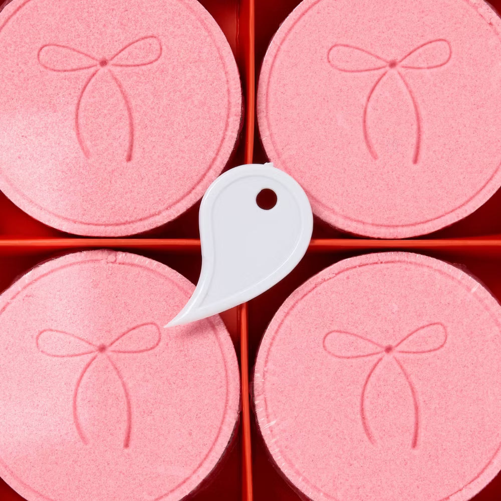 6ct Valentine's Day Eucalyptus Pink Bow Shower Steamer - Spritz™