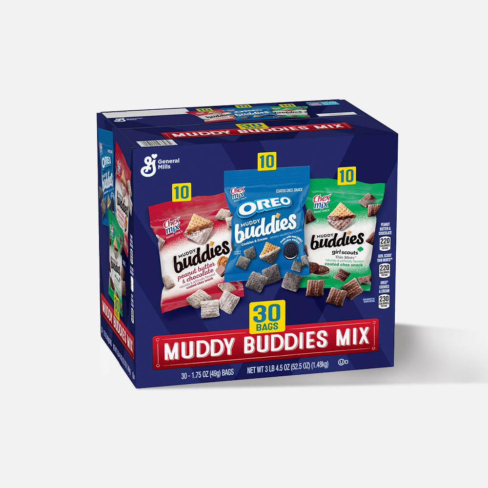 Chex Mix Muddy Buddies Mix、1.75 オンス、30 個入り。