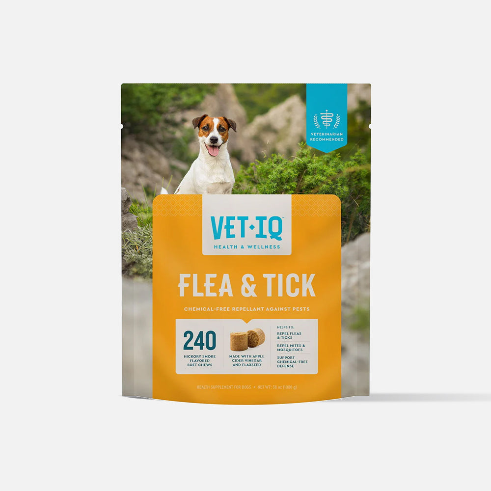 VetIQ 犬用ノミ・ダニ駆除サプリメント、240 錠。