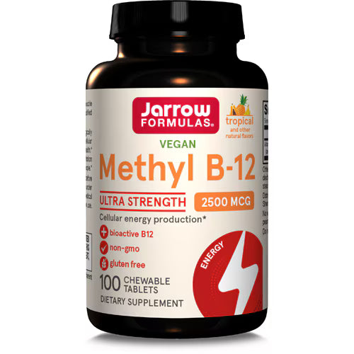 자로우 메틸 B-12 울트라 스트렝스 2500mcg – 100 츄어블 정 – 신경 기능과 에너지 대사 보조