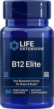 라이프 익스텐션 비타민 B12 엘리트 – 60 로젠지 – 피로·집중력 저하가 신경 쓰이는 경우 선택되며, 고흡수 B12 포뮬러