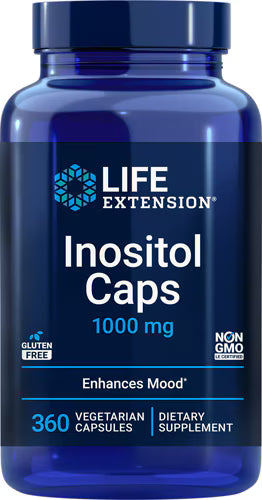 라이프 익스텐션 이노시톨 1000mg – 360 베지 캡슐 – 인슐린 신호 전달과 기분·신경 안정에 관여하는 고용량 이노시톨
