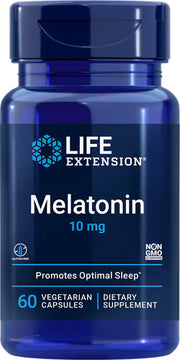 라이프 익스텐션 멜라토닌 10mg 60 베지 캡슐 고함량 수면 리듬 숙면 수면 사이클 보충제 제품 이미지