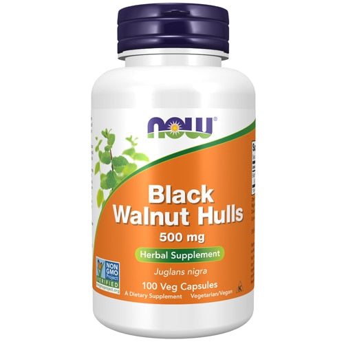나우 블랙 월넛 헐 500mg – 100캡슐 – 장내 환경 정화와 미생물 균형 관리