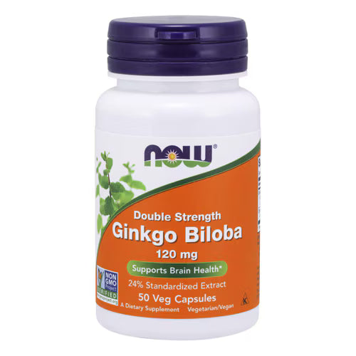 나우 징코 빌로바 더블 스트렝스 120mg – 50 베지 캡슐 – 기억력·집중력 저하 시 고함량 선택용