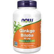 나우 징코 빌로바 60mg – 240 베지 캡슐 – 기본 용량의 혈류·인지 보조 포뮬러