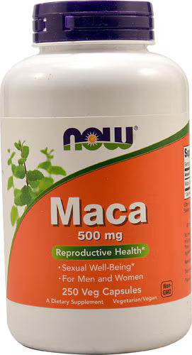 나우 마카 500mg – 250 베지 캡슐 – 활력·성 건강·에너지 보조