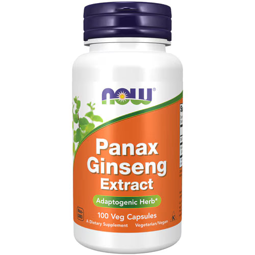 나우 파낙스 인삼 500mg – 100 베지 캡슐 – 기본 용량의 체력·면역 보조