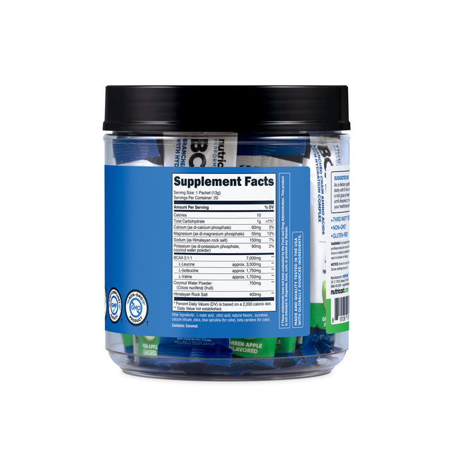 뉴트리코스트 BCAA + 하이드레이션 스틱팩 30포 – 운동 중 수분·아미노산을 간편하게 보충하는 개별 포장