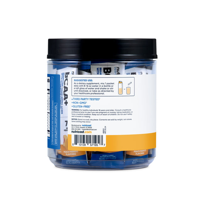 뉴트리코스트 BCAA + 하이드레이션 스틱팩 30포 – 운동 중 수분·아미노산을 간편하게 보충하는 개별 포장
