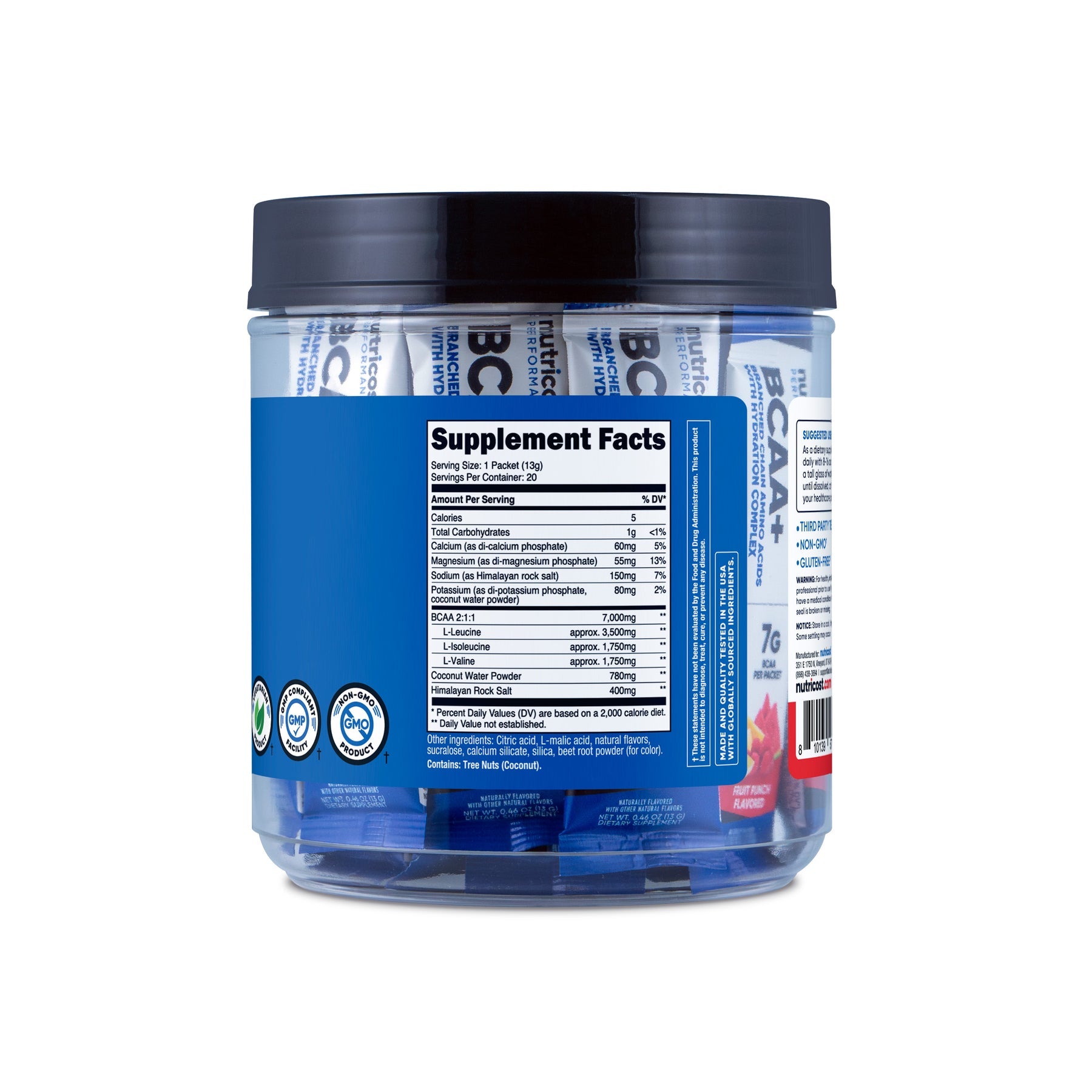 뉴트리코스트 BCAA + 하이드레이션 스틱팩 30포 – 운동 중 수분·아미노산을 간편하게 보충하는 개별 포장