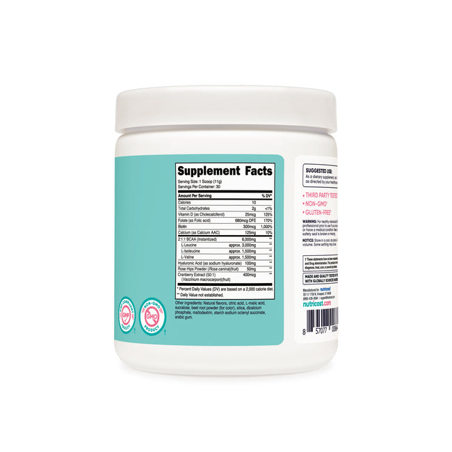 뉴트리코스트 여성용 BCAA 11 oz – 여성 신체 밸런스를 고려한 BCAA 아미노산 포뮬러