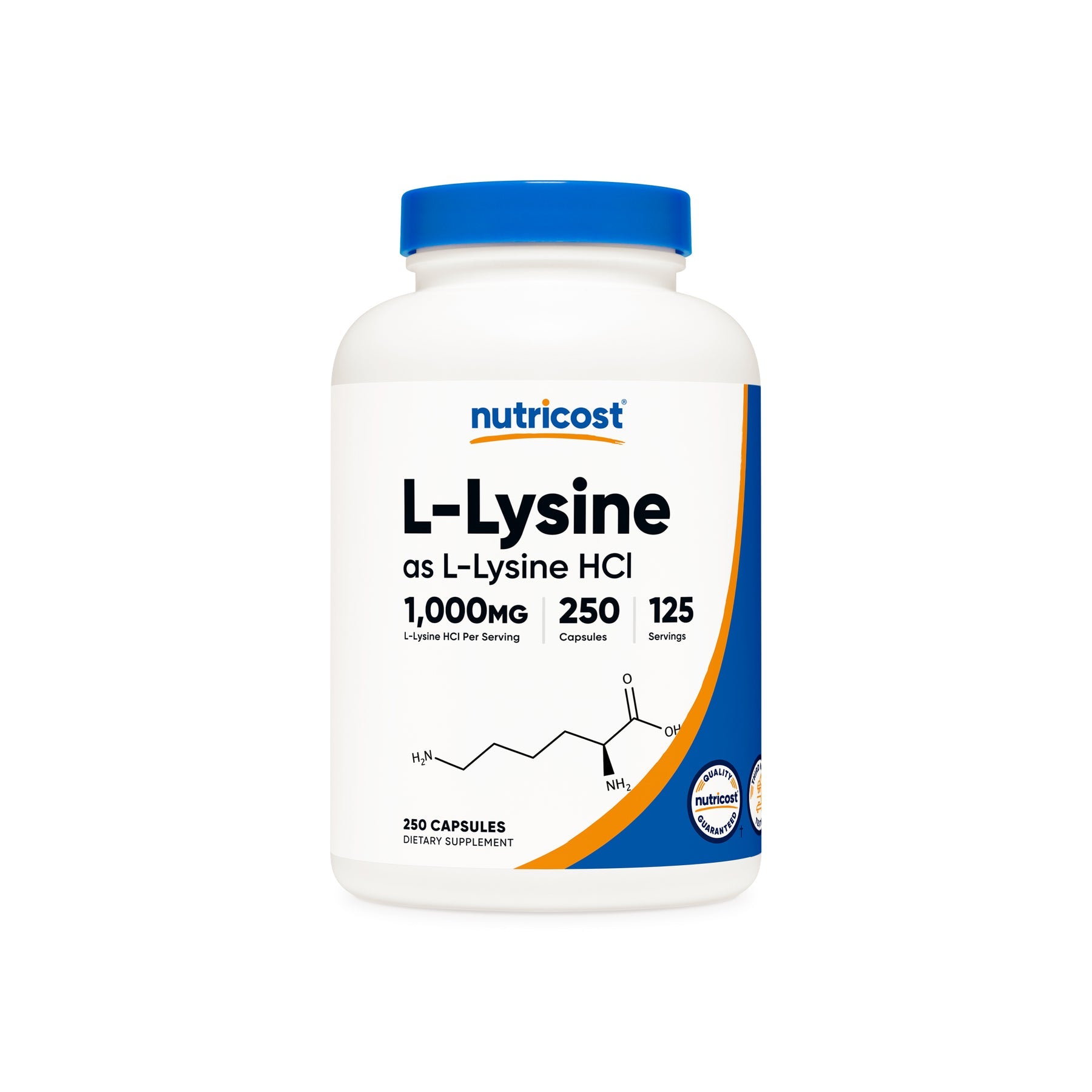 뉴트리코스트 L-라이신 1000mg 캡슐 – 면역·단백질 합성에 필요한 필수 아미노산