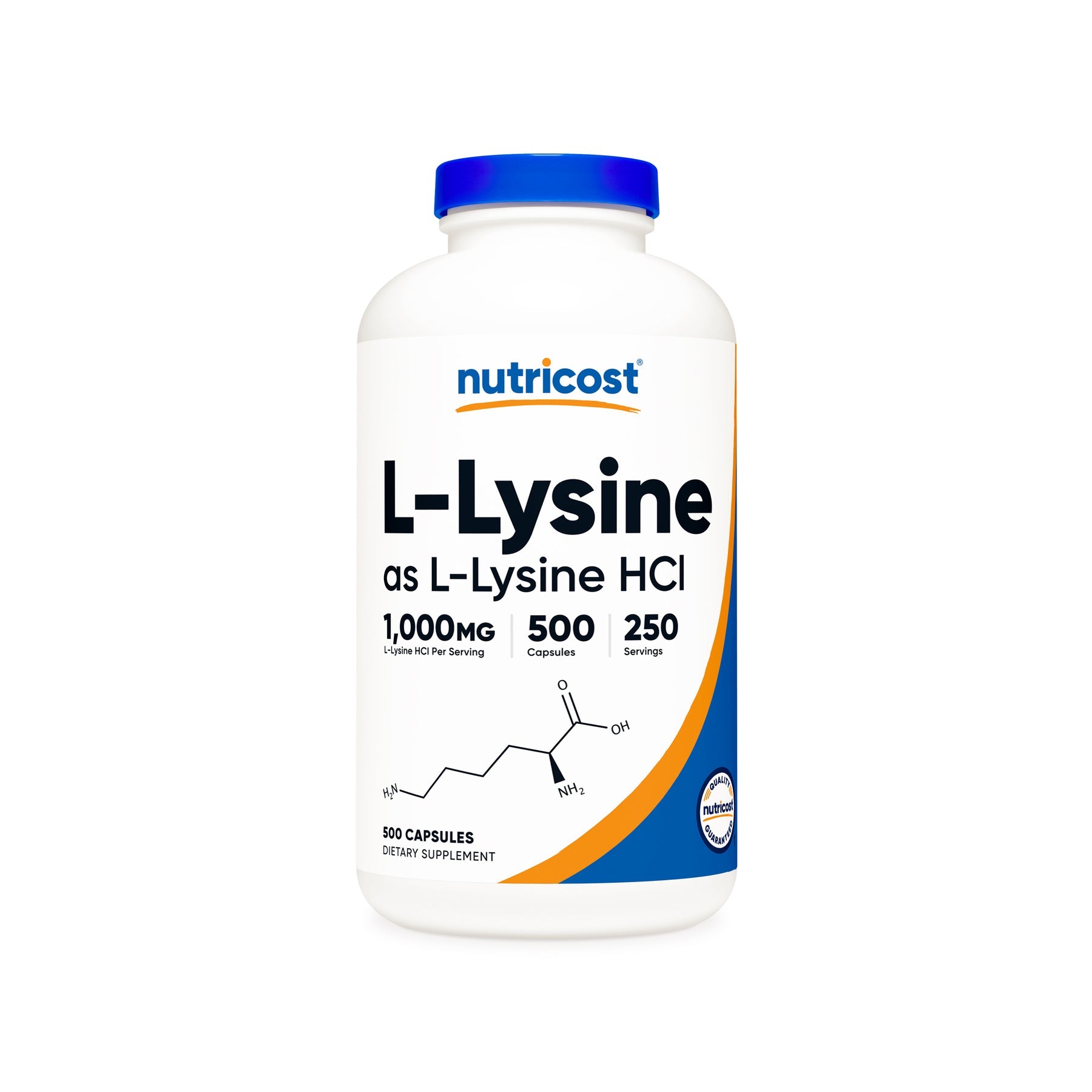 뉴트리코스트 L-라이신 1000mg 캡슐 – 면역·단백질 합성에 필요한 필수 아미노산