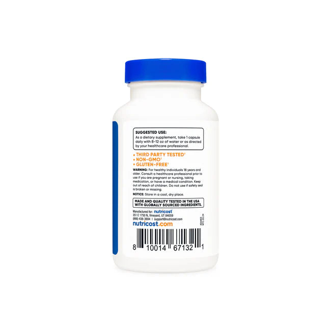 뉴트리코스트 L-세린 500mg 120캡슐 - 신경 전달과 두뇌 기능을 고려한 아미노산 보충제