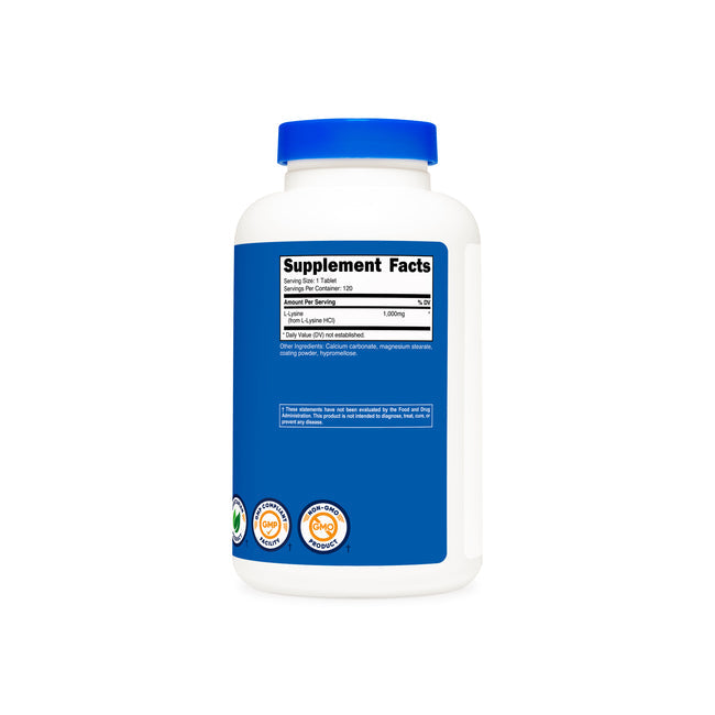 뉴트리코스트 엘라이신 (L-Lysine) 1000mg – 근육·면역·콜라겐 생성을 위한 필수 아미노산