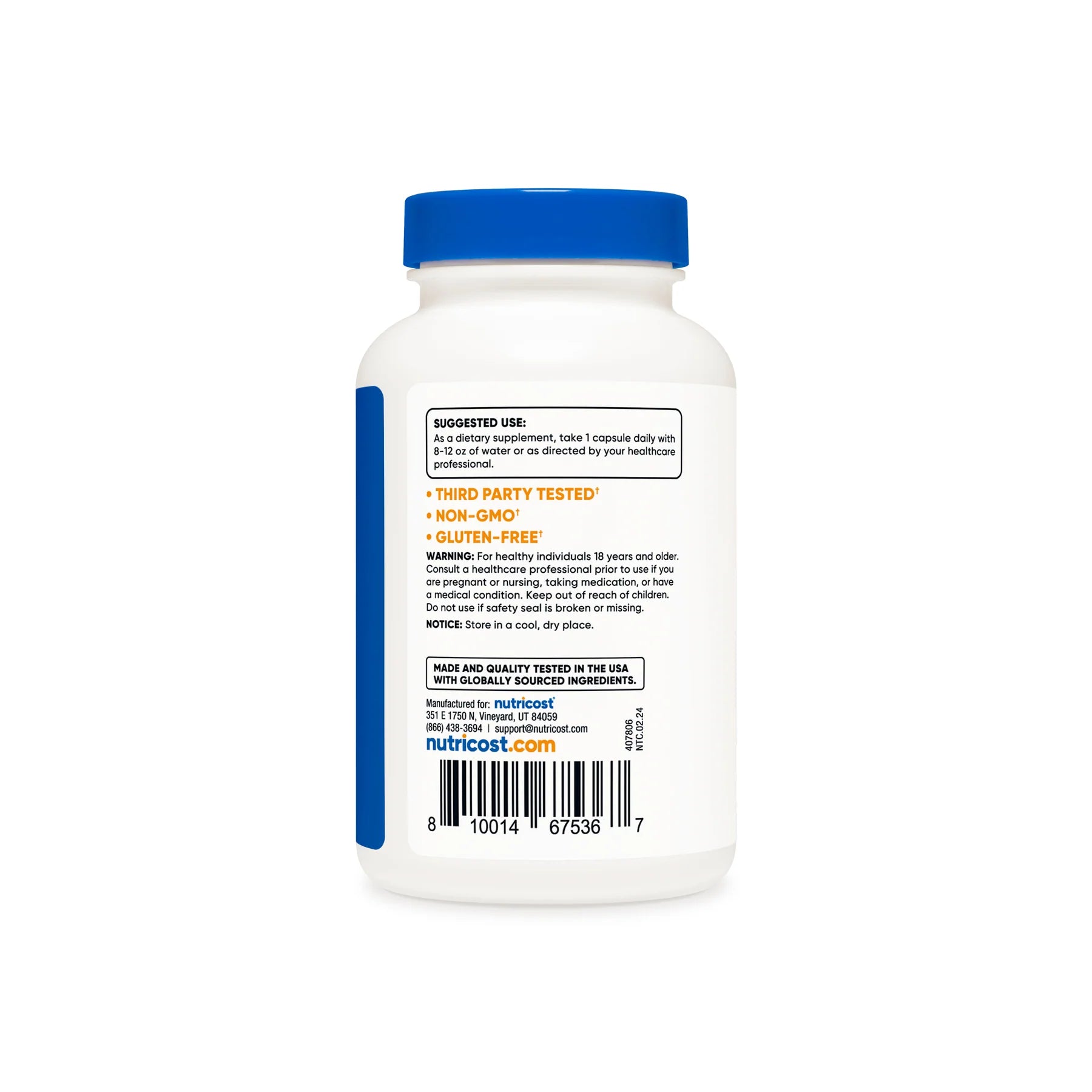 뉴트리코스트 NAC 600mg 베지 캡슐 – N-아세틸 L-시스테인 · 글루타치온 항산화 관리