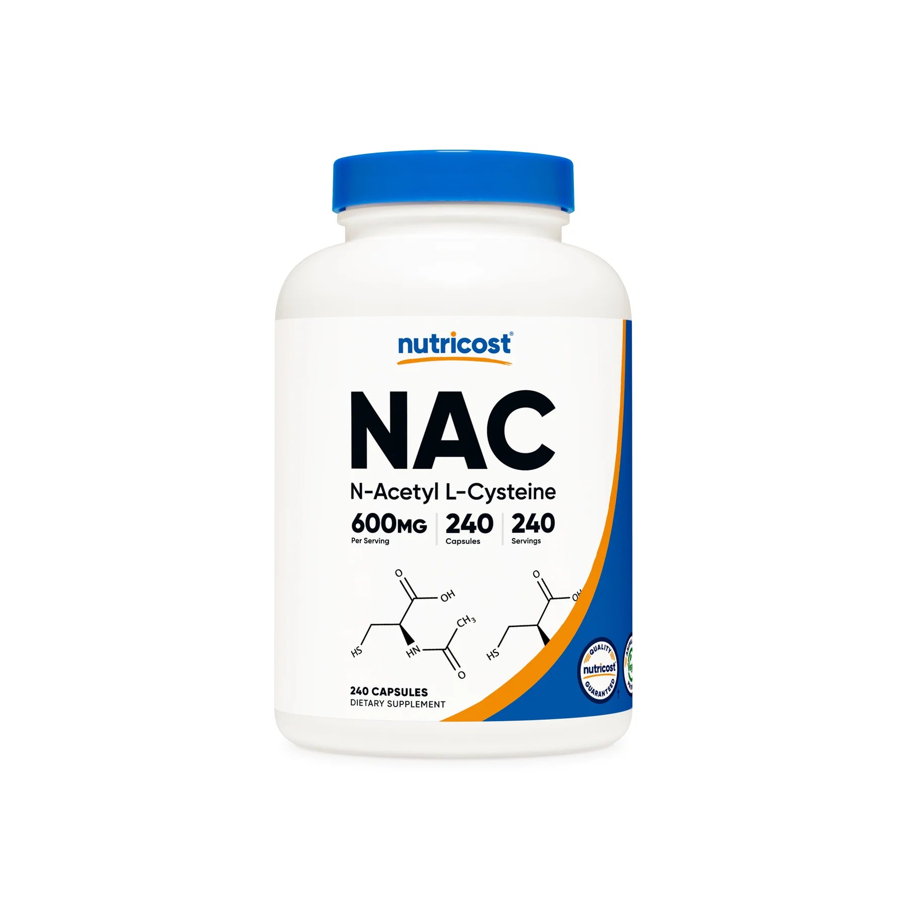 뉴트리코스트 NAC 600mg 베지 캡슐 – N-아세틸 L-시스테인 · 글루타치온 항산화 관리