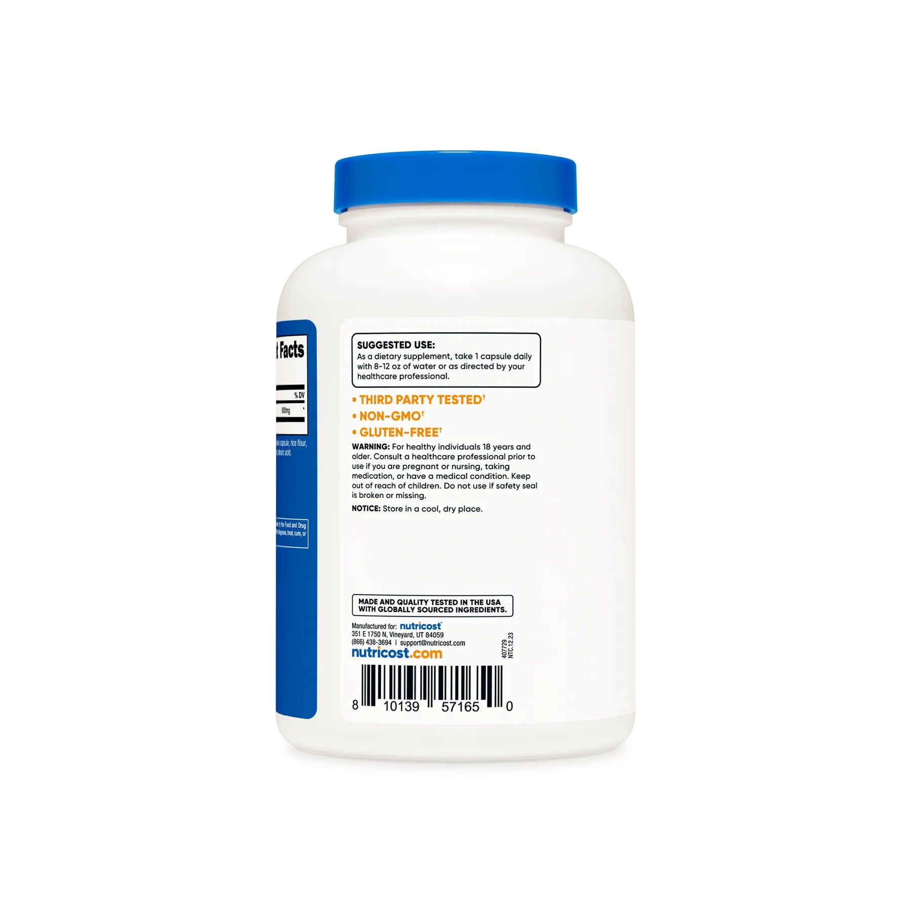 뉴트리코스트 NAC 600mg 베지 캡슐 – N-아세틸 L-시스테인 · 글루타치온 항산화 관리