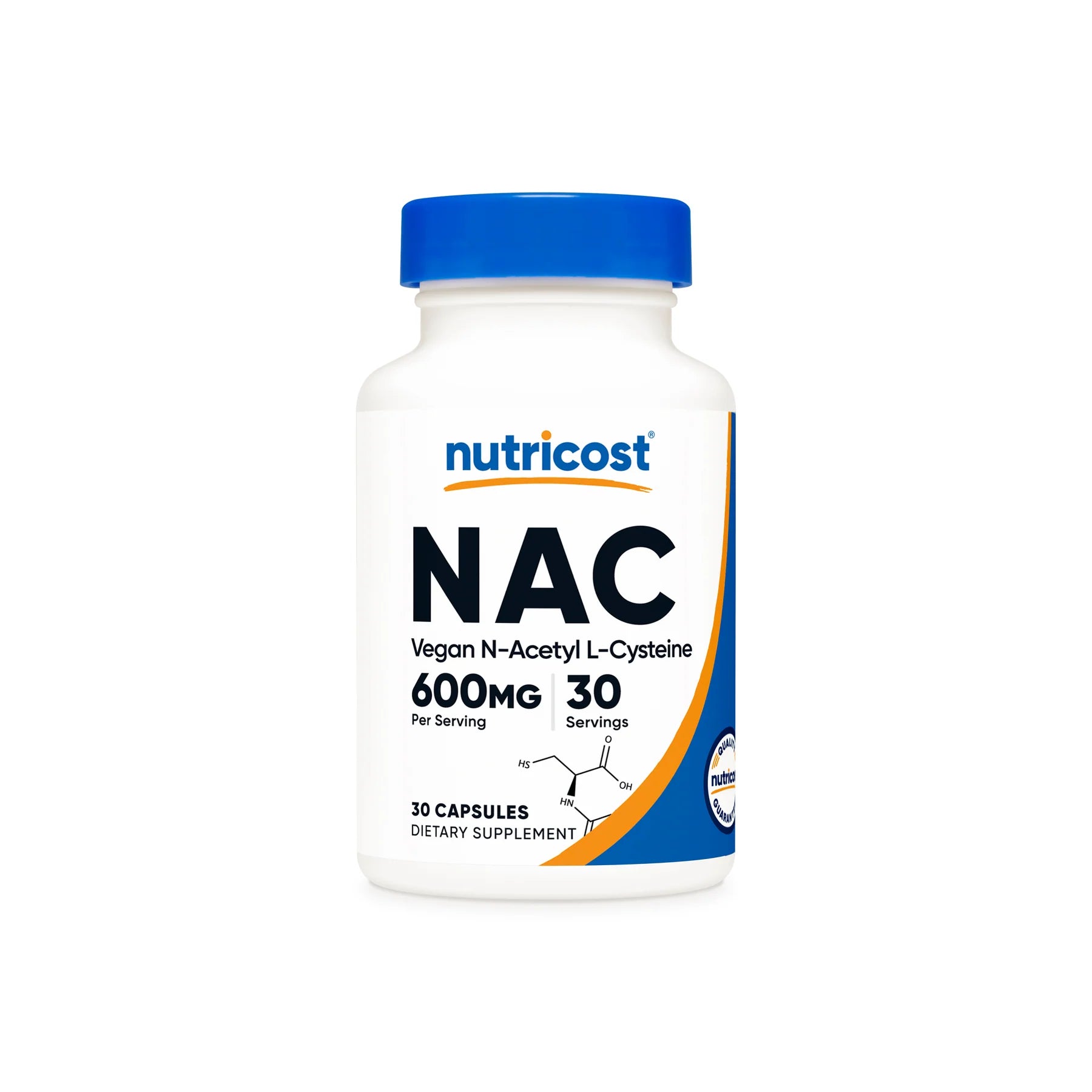 뉴트리코스트 NAC 600mg 베지 캡슐 – N-아세틸 L-시스테인 · 글루타치온 항산화 관리