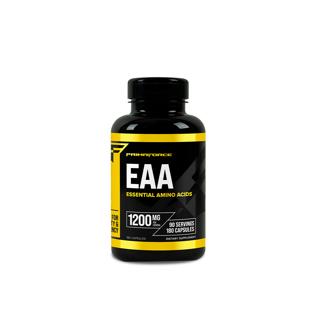 프리마포스 EAA 1200mg, 180캡슐 – 근손실 관리와 회복을 위한 필수 아미노산 포뮬러
