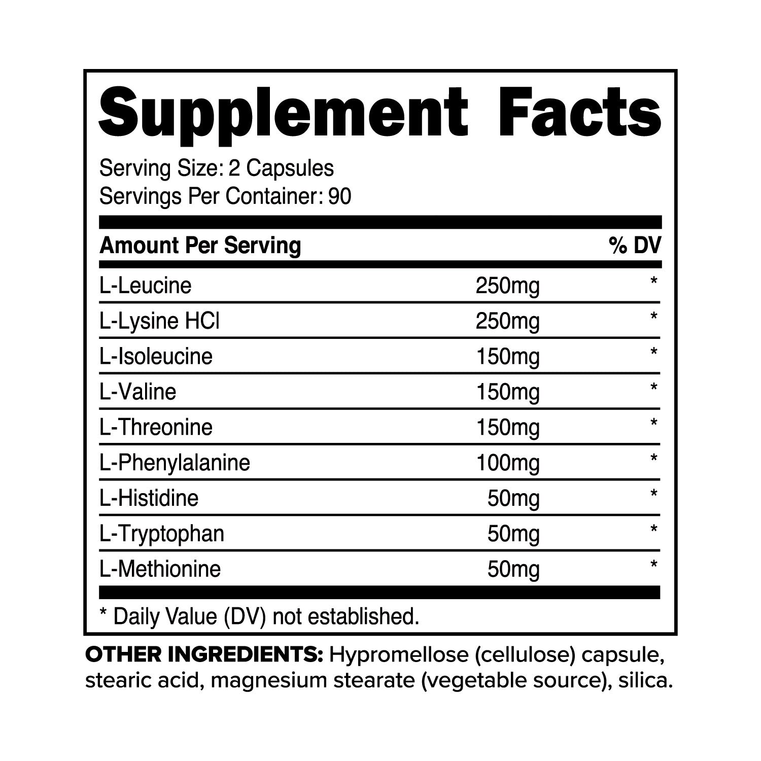 프리마포스 EAA 1200mg, 180캡슐 – 근손실 관리와 회복을 위한 필수 아미노산 포뮬러