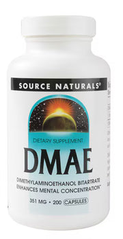 소스 내추럴스 DMAE 351mg – 200캡슐 – 장기 섭취용 캡슐 타입