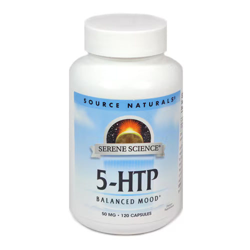 소스 내추럴스 세린 사이언스® 5-HTP 50mg – 120 캡슐 – 5-HTP 저용량 포뮬러로 기분 안정과 수면 전 균형 관리를 고려한 캡슐 제품