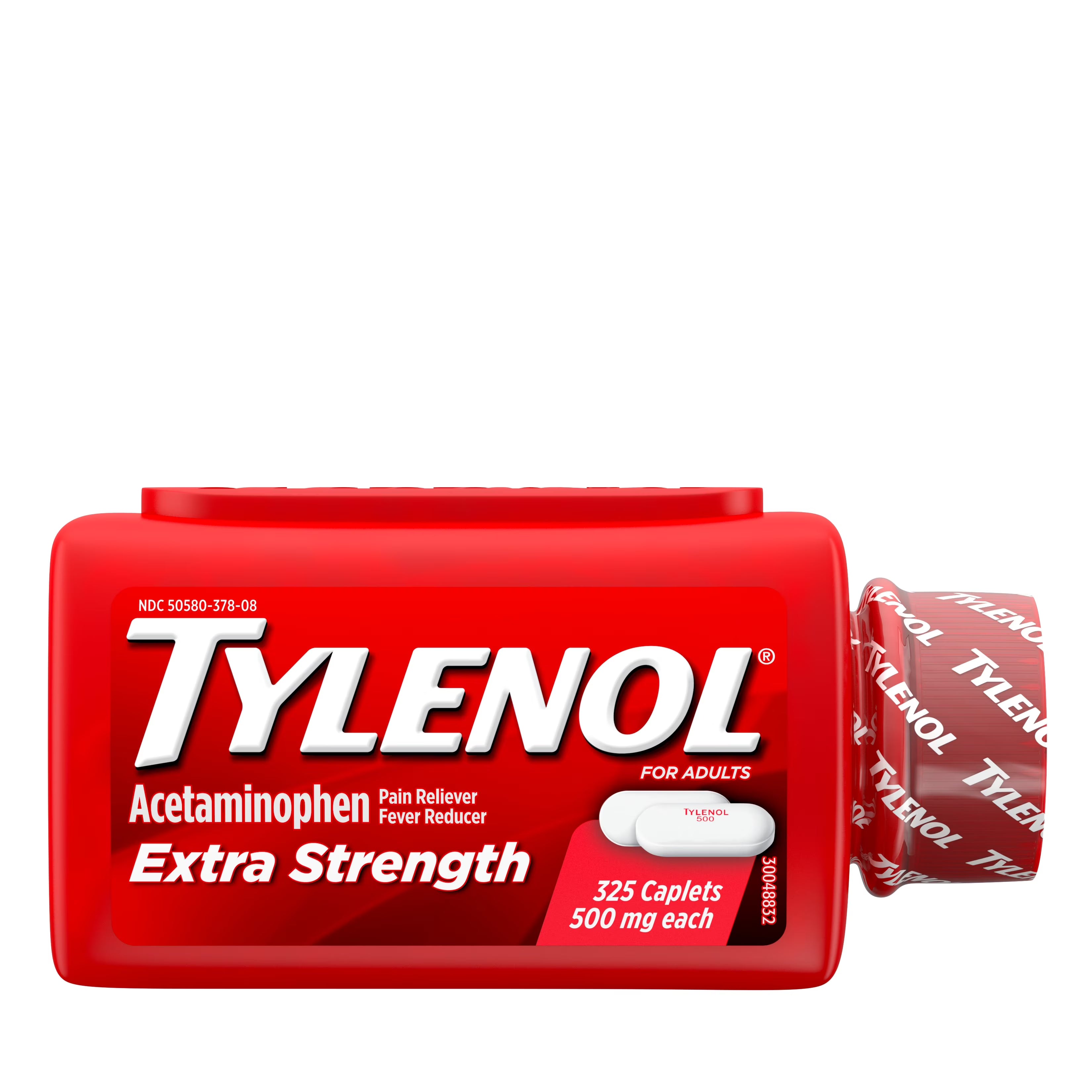 타이레놀 엑스트라 스트렝스 아세트아미노펜 500mg 325정 두통 근육통 허리통증 치통 생리통 관절통 해열 진통제 제품 이미지
