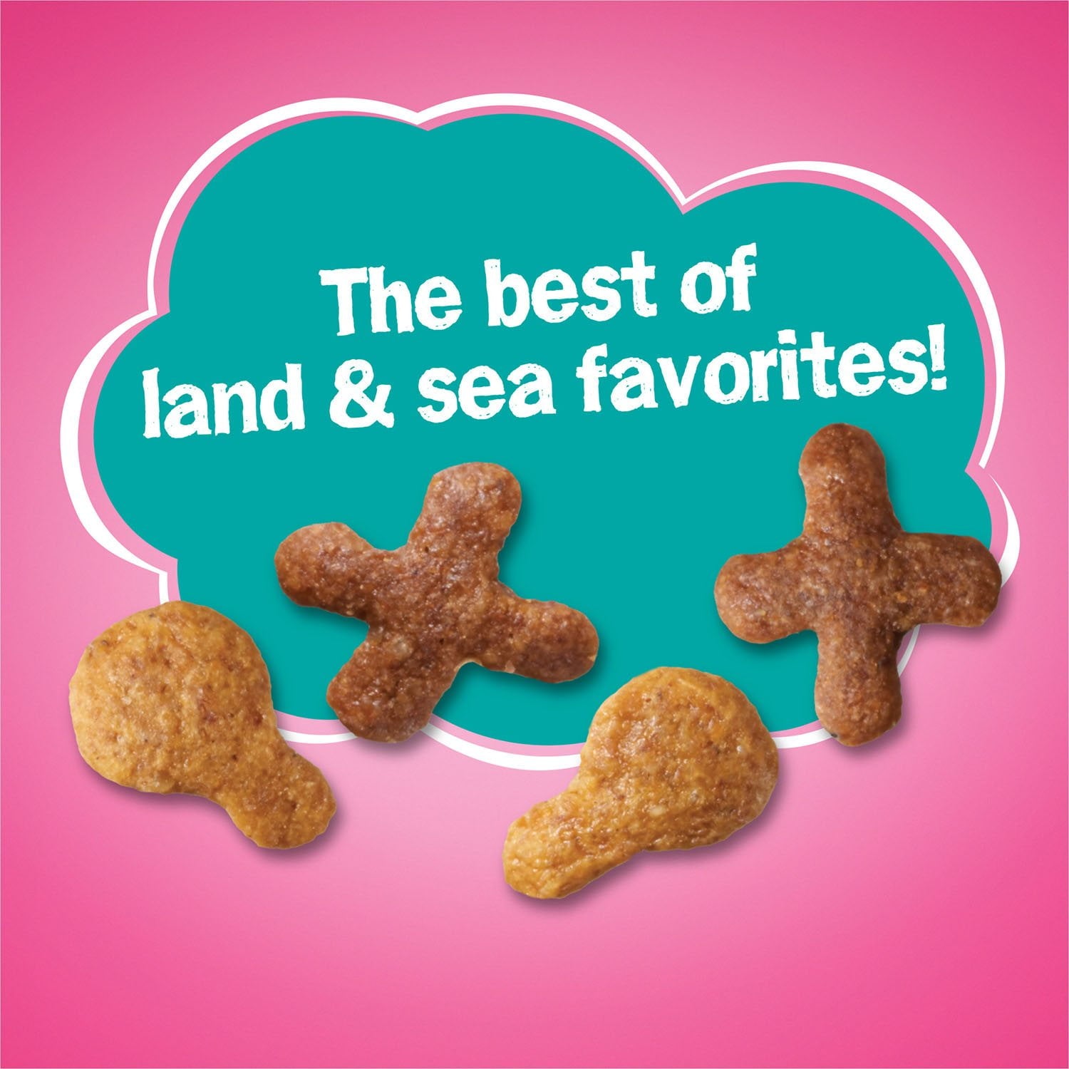 フリスキーズ ランド＆シーアドベンチャー、チキン＆オーシャンフィッシュ風味、成猫用ドライキャットフード、32 ポンド。