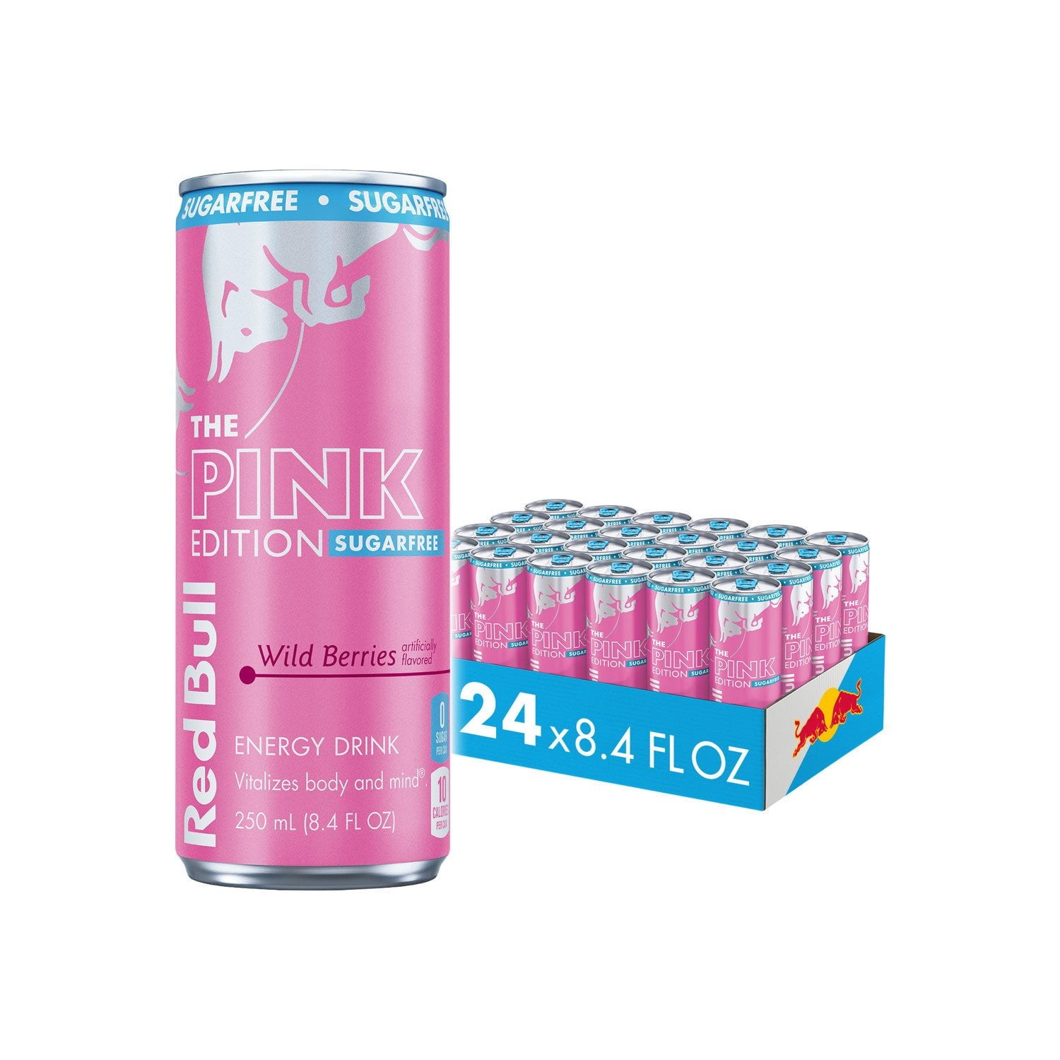 레드불 슈가프리 핑크 에디션 8.4 fl. oz × 24 – 무설탕 베리 계열
