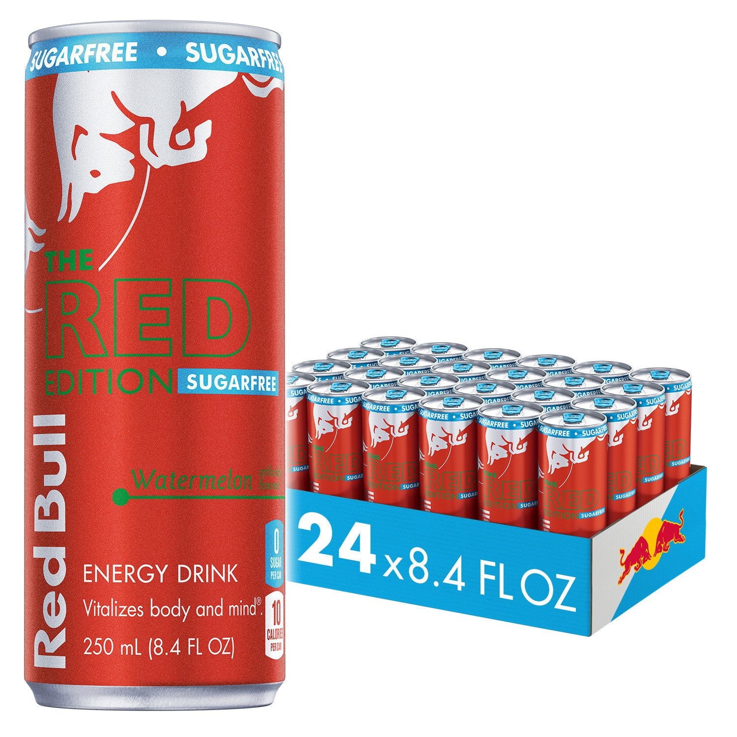 레드불 슈가프리 레드 에디션 8.4 fl. oz × 24 – 크랜베리 풍미