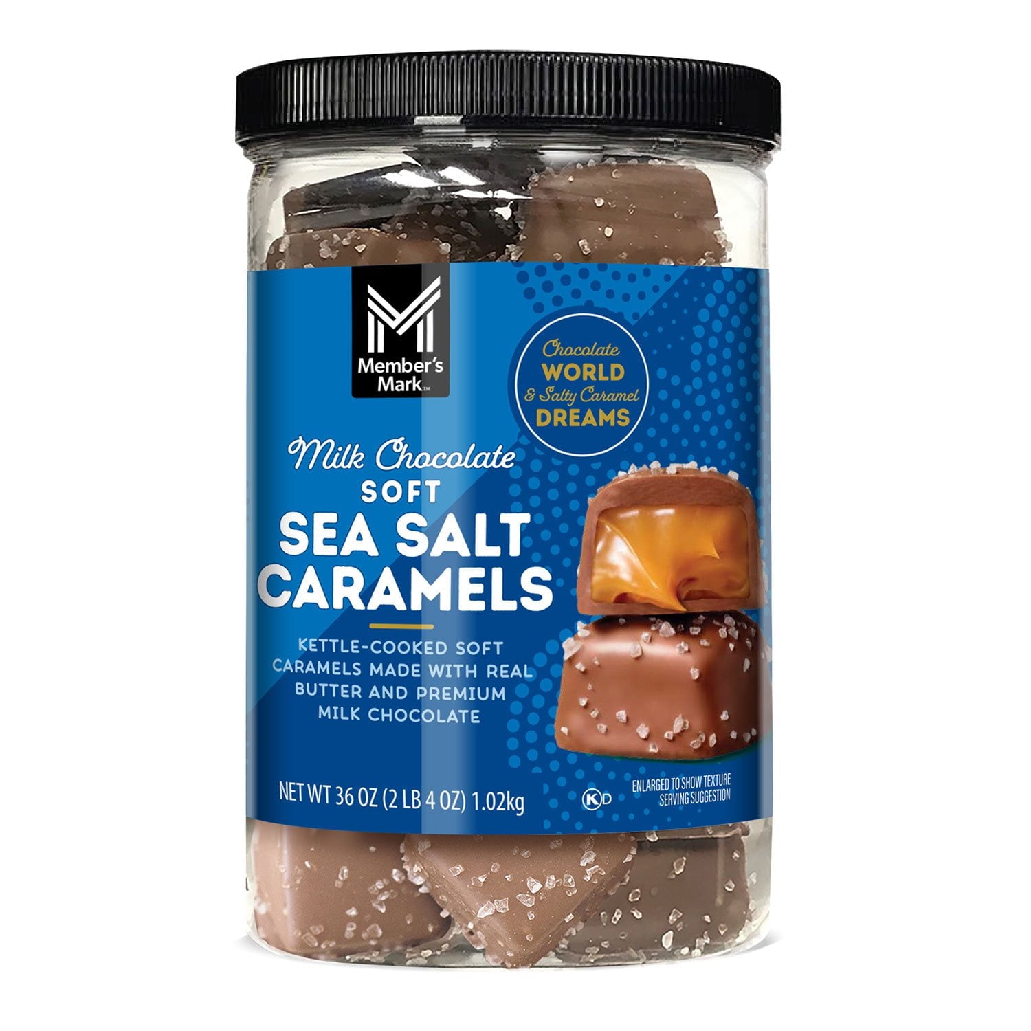 멤버스마크 밀크 초콜릿 씨솔트 캐러멜 36oz — 달콤·짭짤 프리미엄 캐러멜 초콜릿