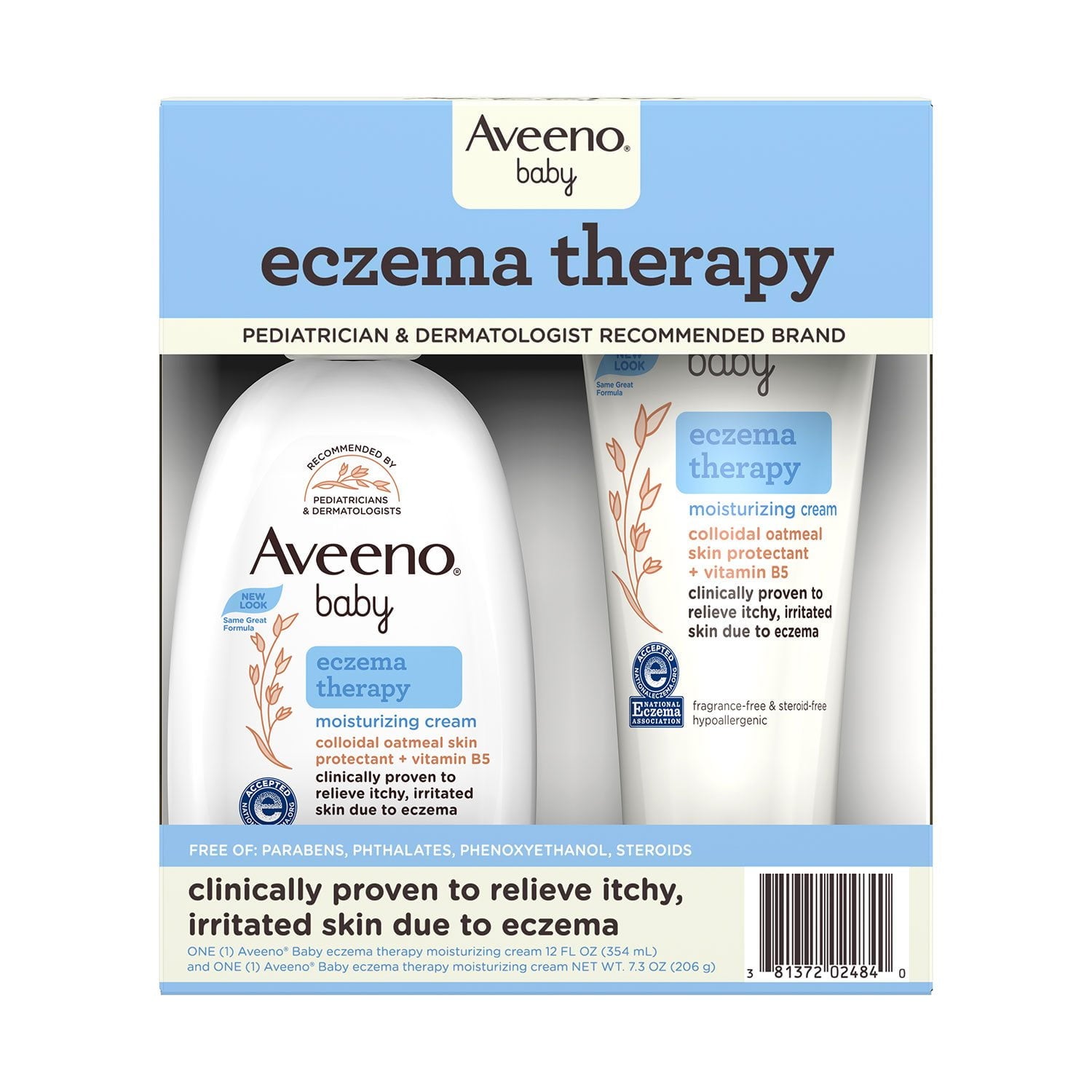 Aveeno ベビー エクゼマ セラピー モイスチャライジング クリーム、2 個パック