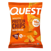 クエスト ナチョ チーズ フレーバー トルティーヤ スタイル プロテイン チップス、7 オンス。