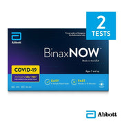 BinaxNOW COVID-19 抗原セルフテスト、2個入り。