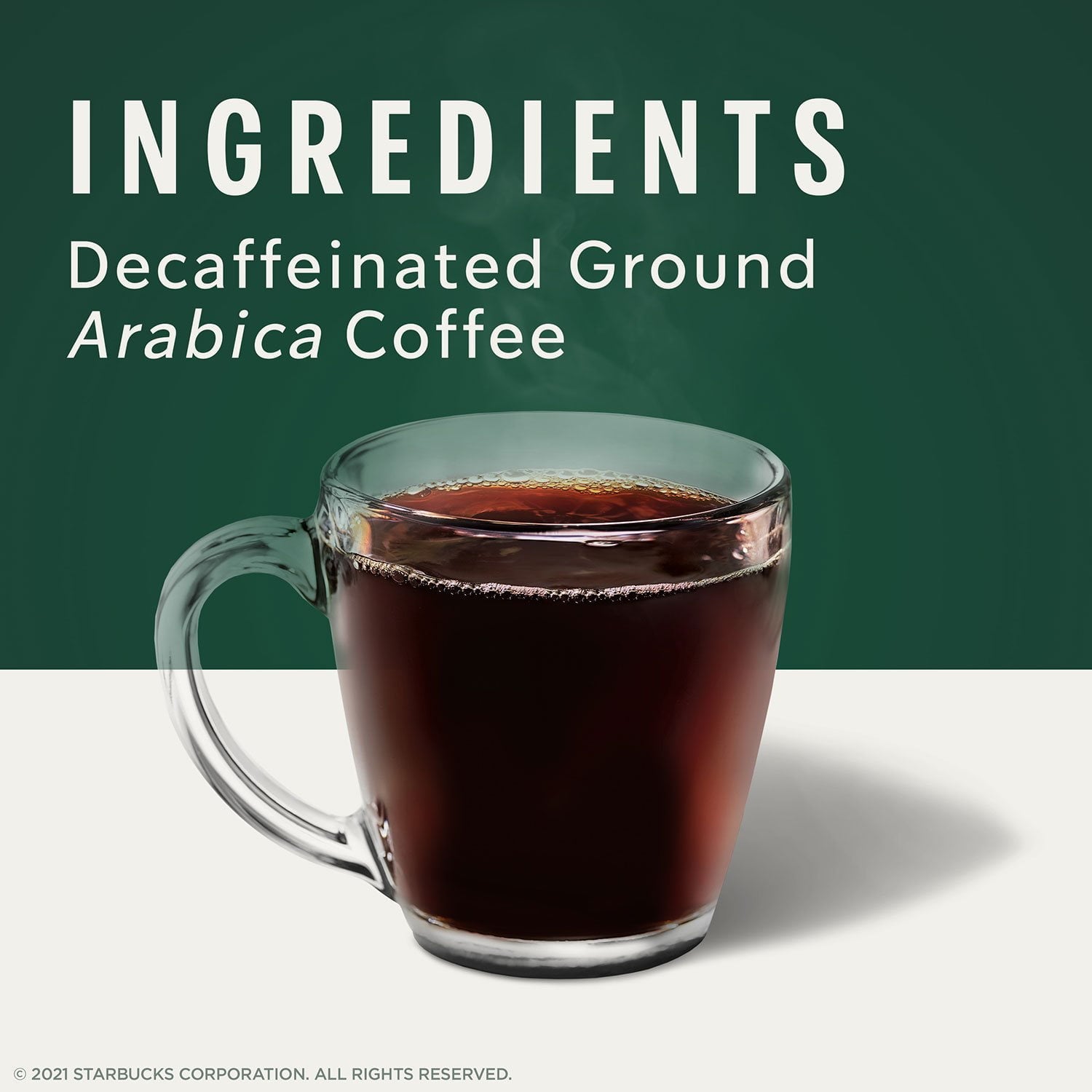 スターバックス デカフェ ハウスブレンド ミディアムロースト K-Cup コーヒーポッド、72 個入り。