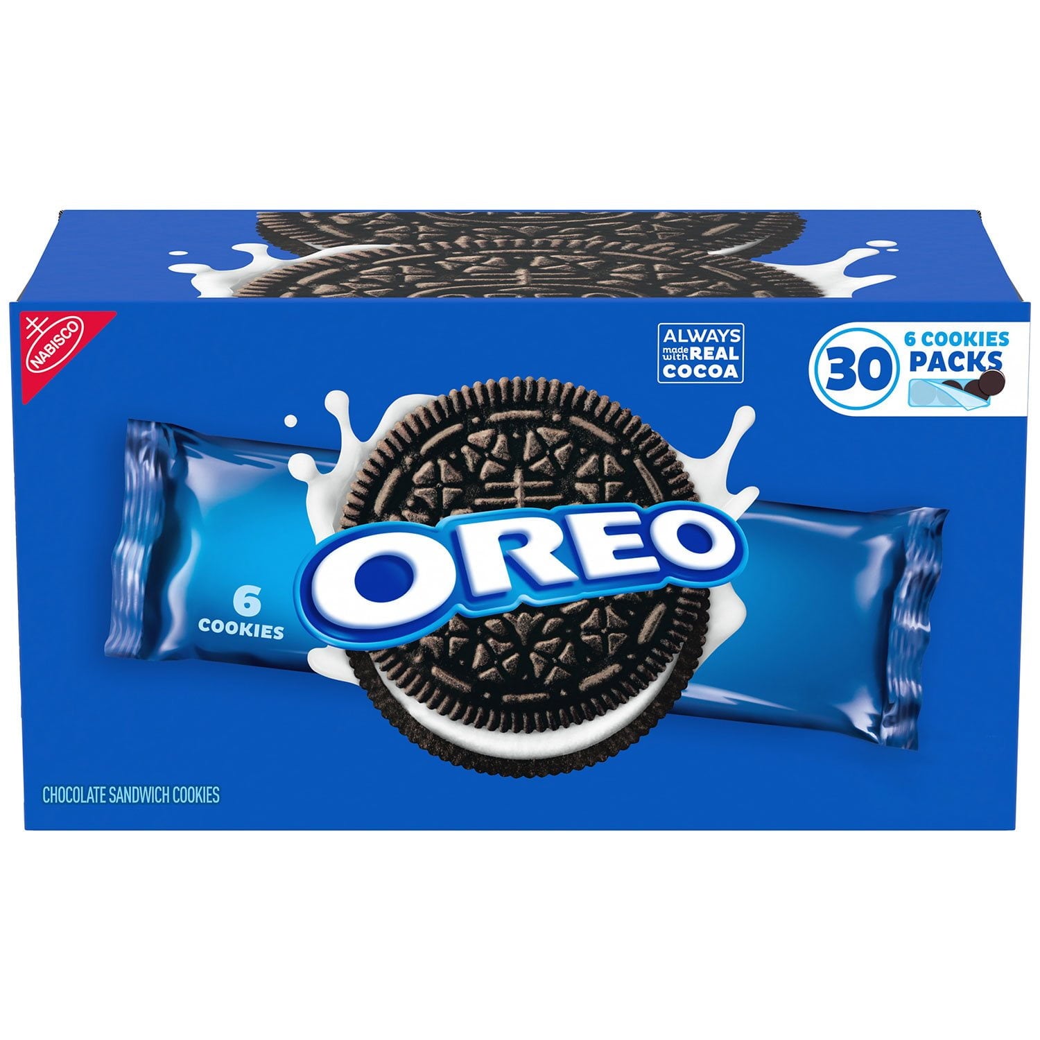 オレオ チョコレート サンドイッチ クッキー、2.4 オンス、30 個入り。