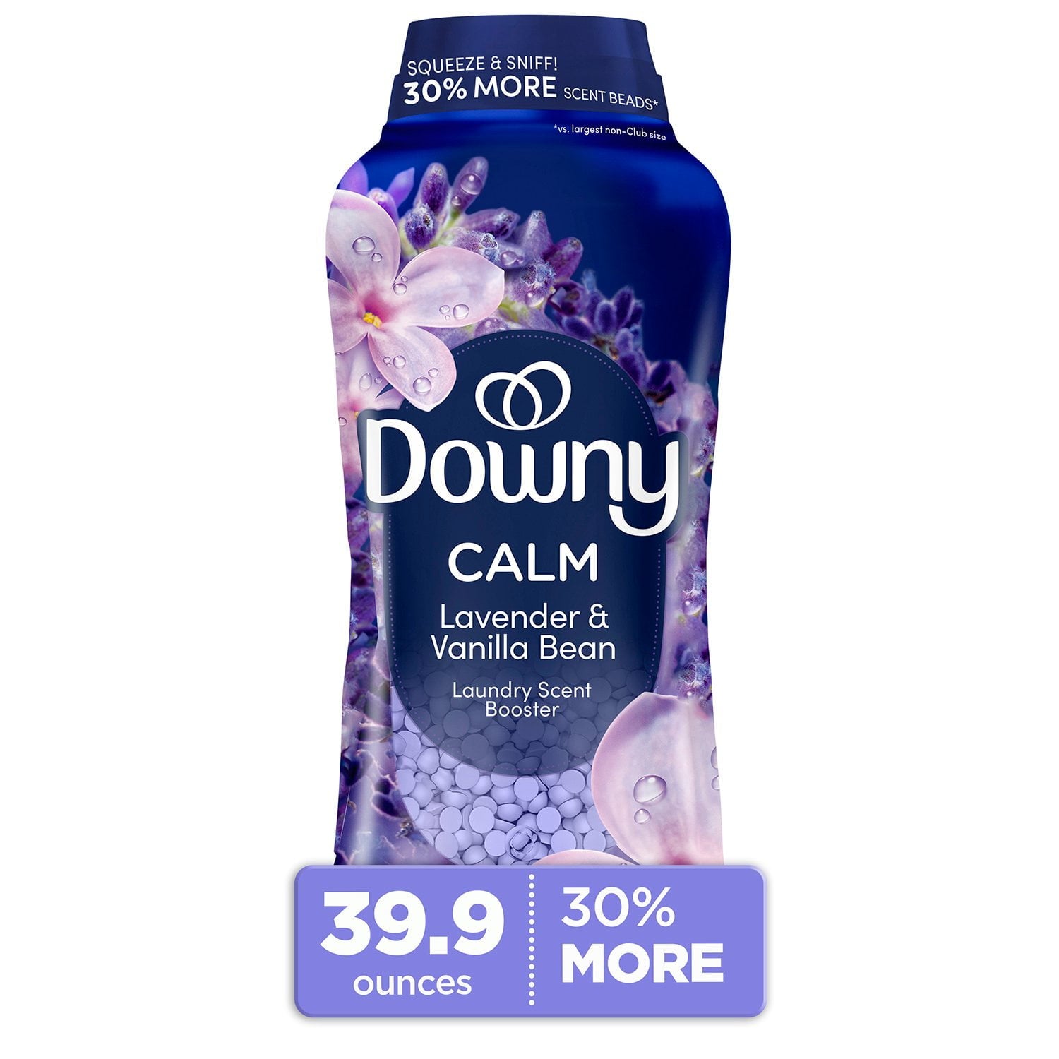 ダウニーインフュージョン インウォッシュ セントブースタービーズ、CALM ラベンダー+バニラビーン、39.9 オンス。